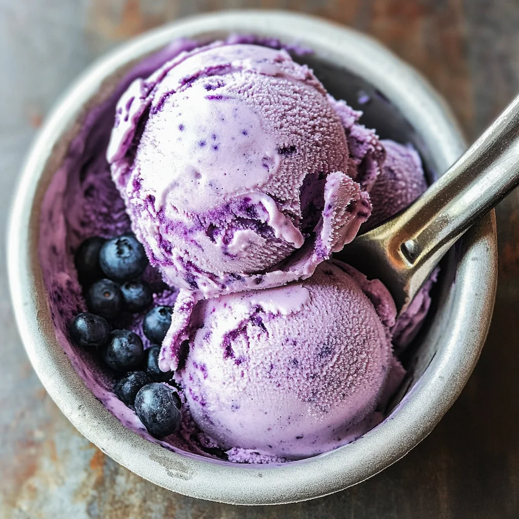 Vegan Blueberry Coconut Ice Cream