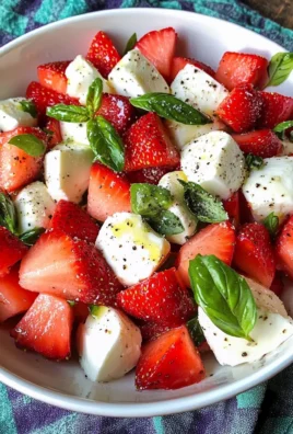Watermelon Strawberry Caprese Salad