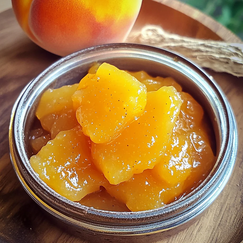 Small Batch Vanilla Peach Jam