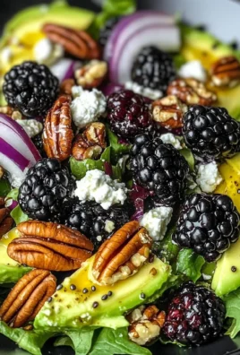 Blackberry & Avocado Salad with Honey Lemon Vinaigrette