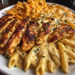 Creamy Cajun Three-Cheese Chicken Penne Recipe