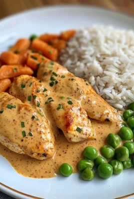 Creamy Paprika Chicken with Rice & Buttered Veggies