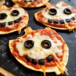 Easy Mini Halloween Pizzas