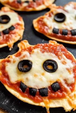 Easy Mini Halloween Pizzas