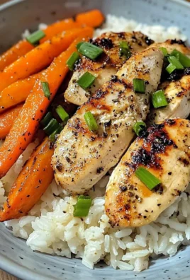 Garlic Butter Chicken Bowl with Roasted Carrots & Rice