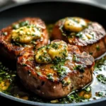 Garlic Butter Pan Seared beef Chops