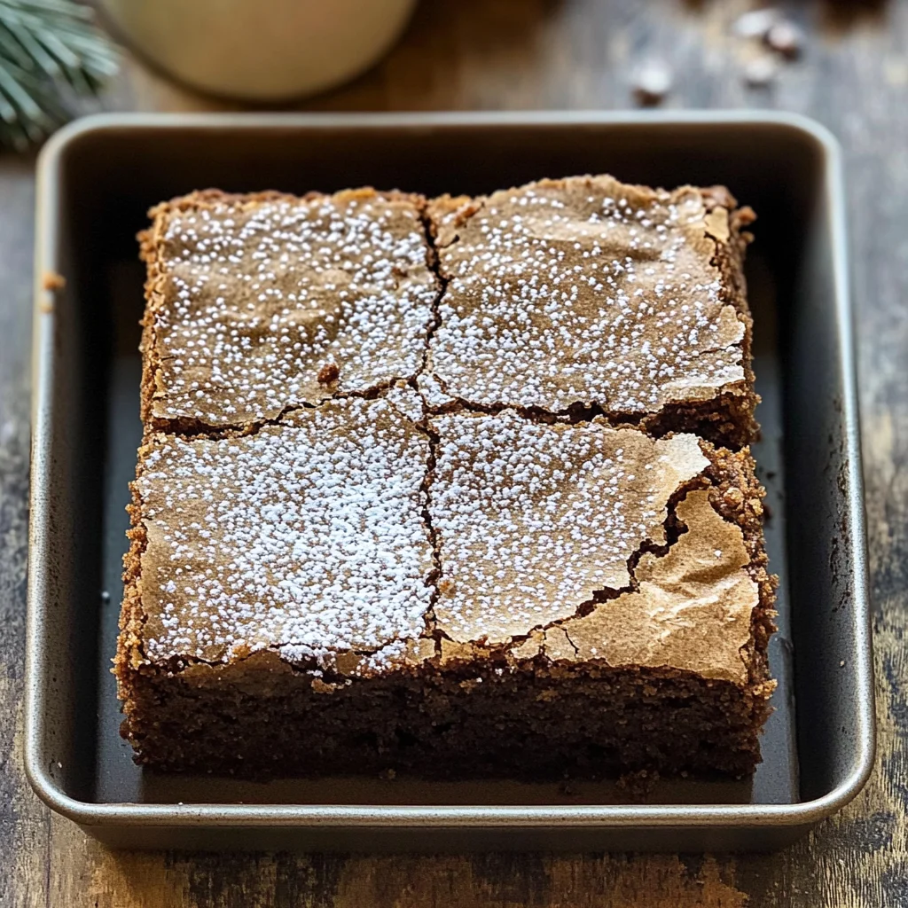 Gingerbread Brownies