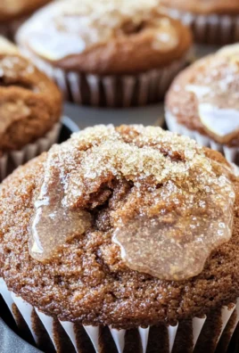 Glazed Gingerbread Muffins