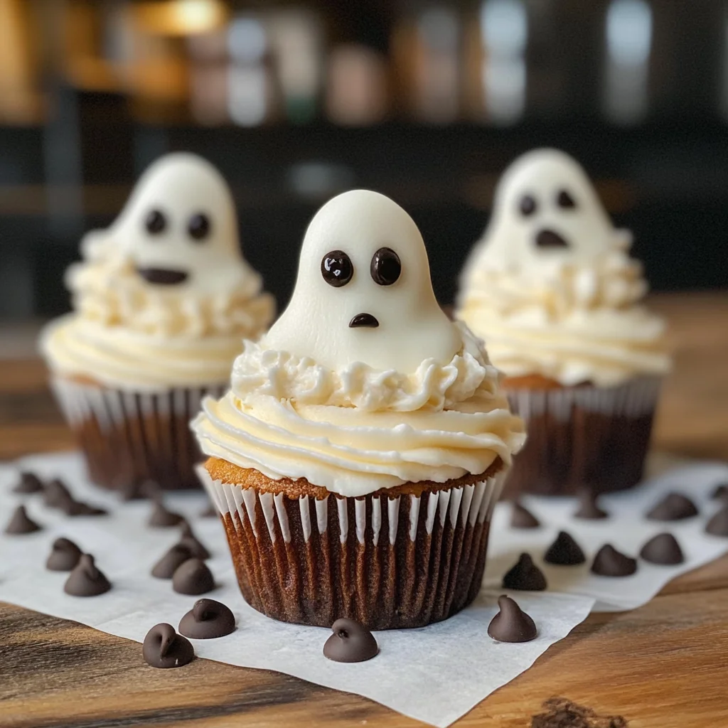 Halloween Cupcakes: Ghost Cupcakes