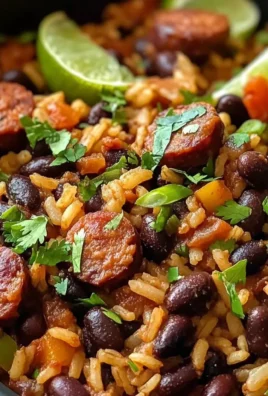 Hearty Black Beans and Rice with Sausage