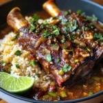 Lemongrass-Ginger Lamb Shank with Coconut Rice