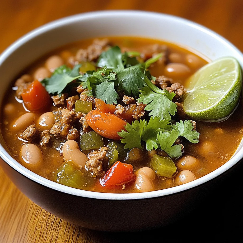 Pinto Beans Green Chile And Beef Soup