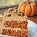 Pumpkin Spice Cake with Brown Sugar Cream Cheese Frosting