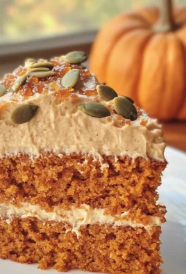Pumpkin Spice Cake with Brown Sugar Cream Cheese Frosting