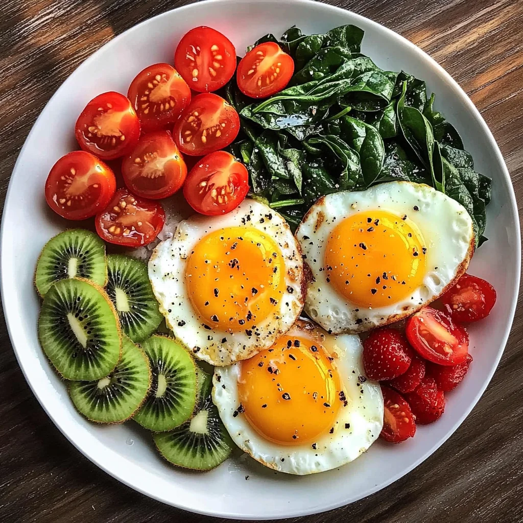 Rainbow Protein Breakfast Plate
