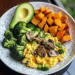 Savory Scramble with Veggie Medley & Sliced Avocado