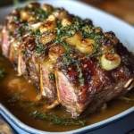 Slow-Roasted Lamb Shoulder with Honey-Garlic Mustard Glaze