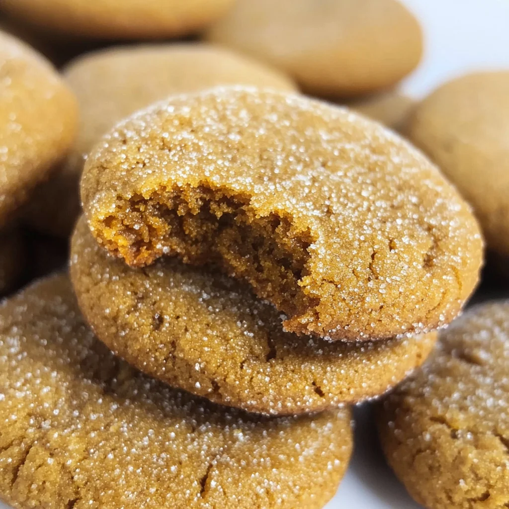 Soft and Chewy Pumpkin Molasses Cookies