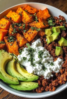 Spicy Sweet Potato Power Bowl with Avocado & Cottage Cheese