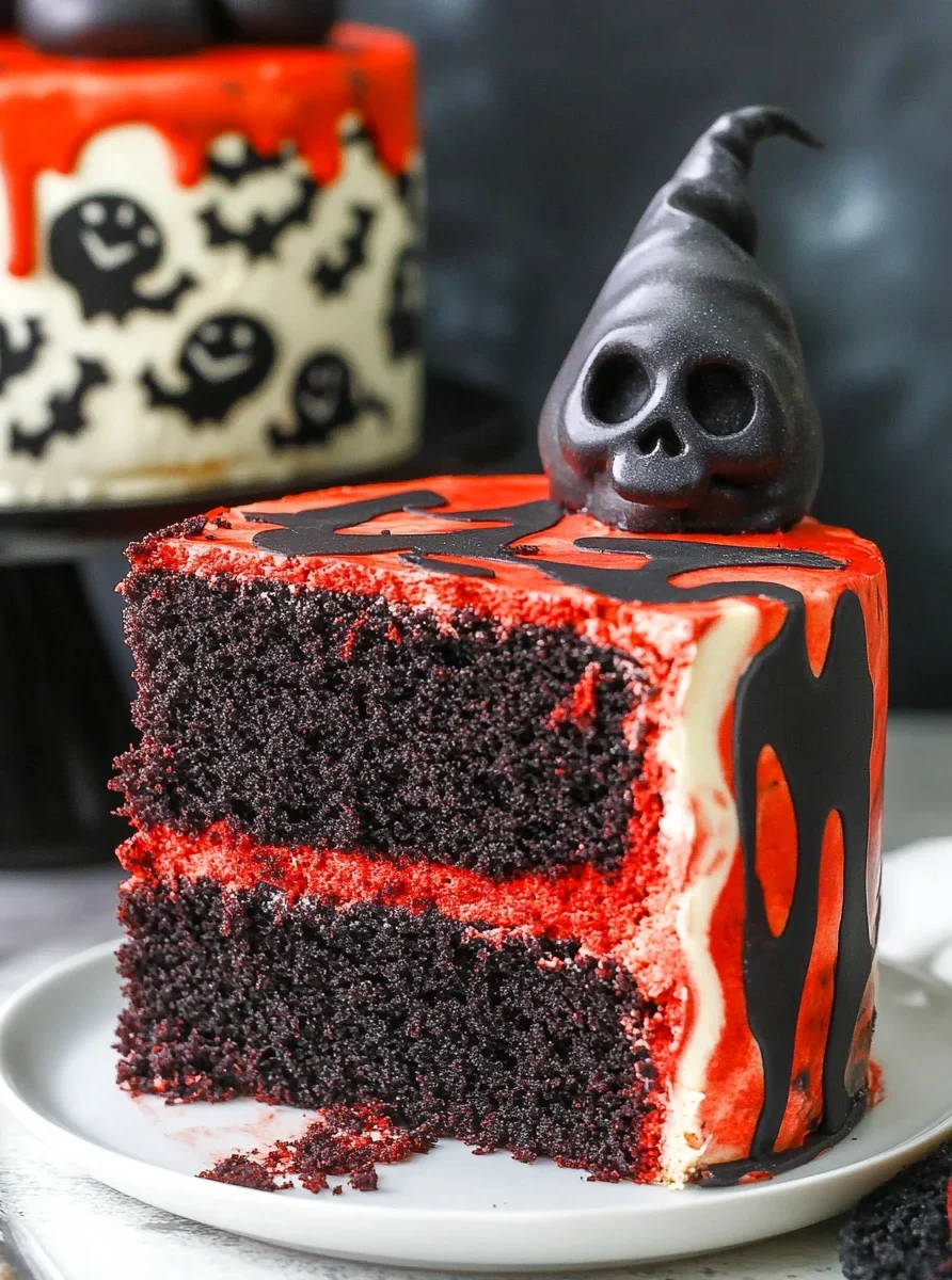 Spooky Halloween Marble Cake