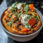 Stuffed Sweet Potatoes with Spiced Turkey and Black Beans