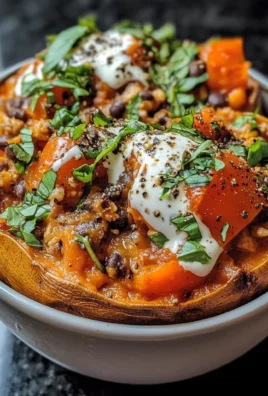 Stuffed Sweet Potatoes with Spiced Turkey and Black Beans