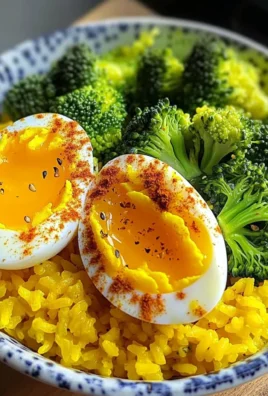 Turmeric Rice Bowl with Broccoli & Soft-Boiled Egg