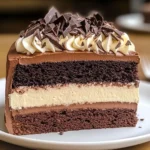 Tuxedo Cake – Triple Chocolate Mousse Cake