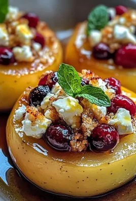 Baked Apples with Feta, Honey, and Cranberries: A Sweet and Savory Delight