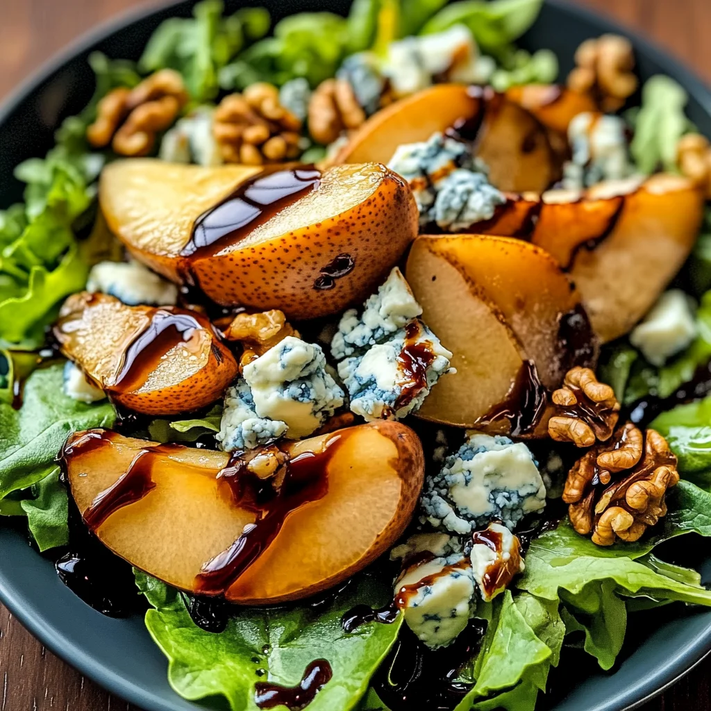 Caramelized Pear and Blue Cheese Salad: A Sweet and Savory Delight