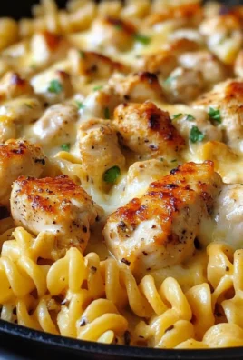 Cheesy Cajun Garlic Chicken Rotini Skillet Recipe