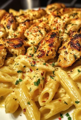Cheesy Chicken Penne in Garlic Butter Parmesan Sauce