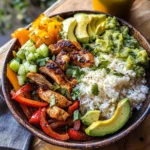 Chicken Fajita Tortilla Bowls