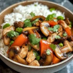 Chicken, Mushroom & Veggie Rice Bowl