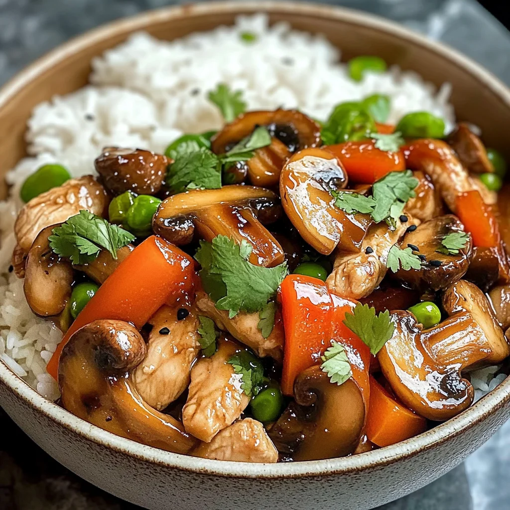 Chicken, Mushroom & Veggie Rice Bowl