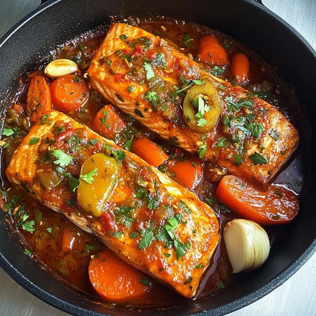 Classic Spicy Moroccan Fish in Rich Sauce