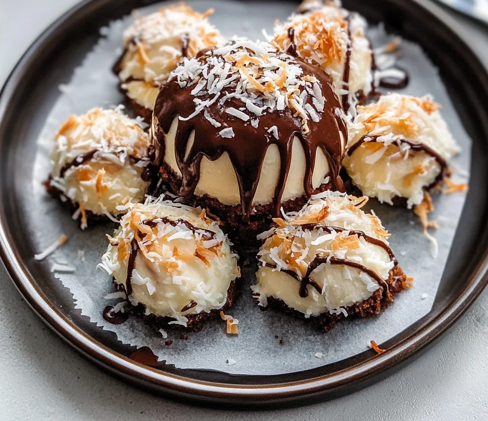 Coconut Dome with Chocolate Spread