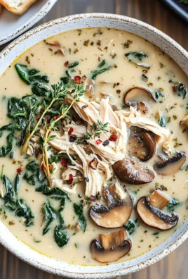 Comforting Rotisserie Chicken and Mushroom Soup