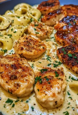 Creamy Cajun Chicken Tortellini in Garlic Mozzarella Sauce