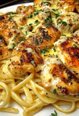 Creamy Garlic Chicken Linguine