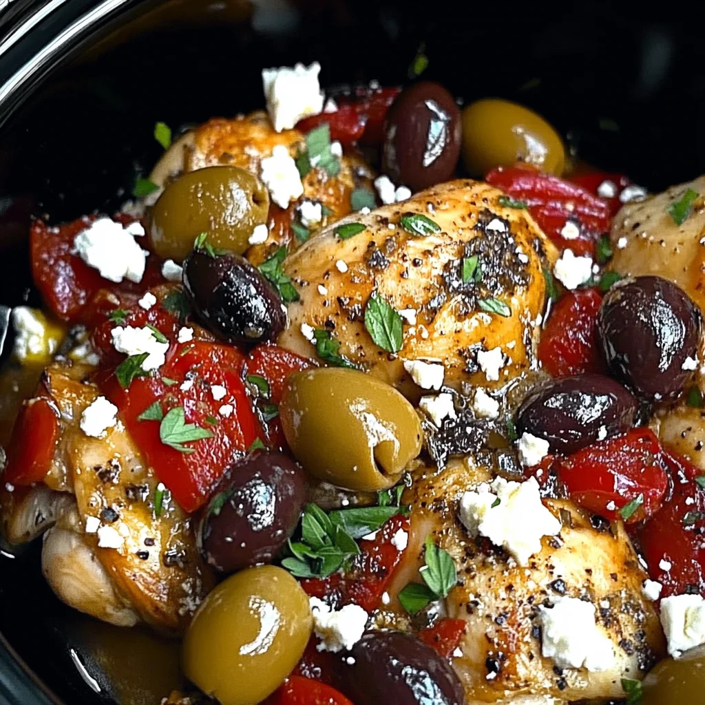 Crockpot Greek Chicken