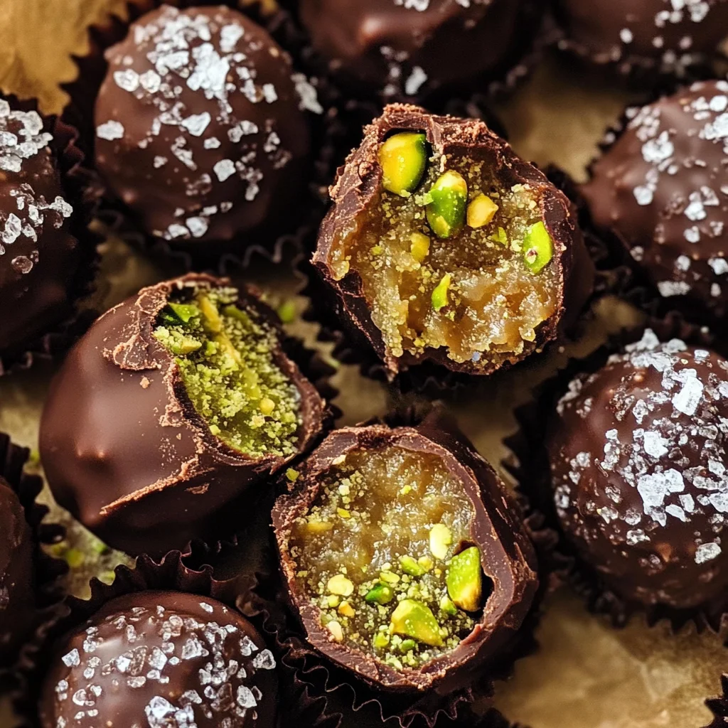 Dubai Chocolate Bonbons with Sea Salt
