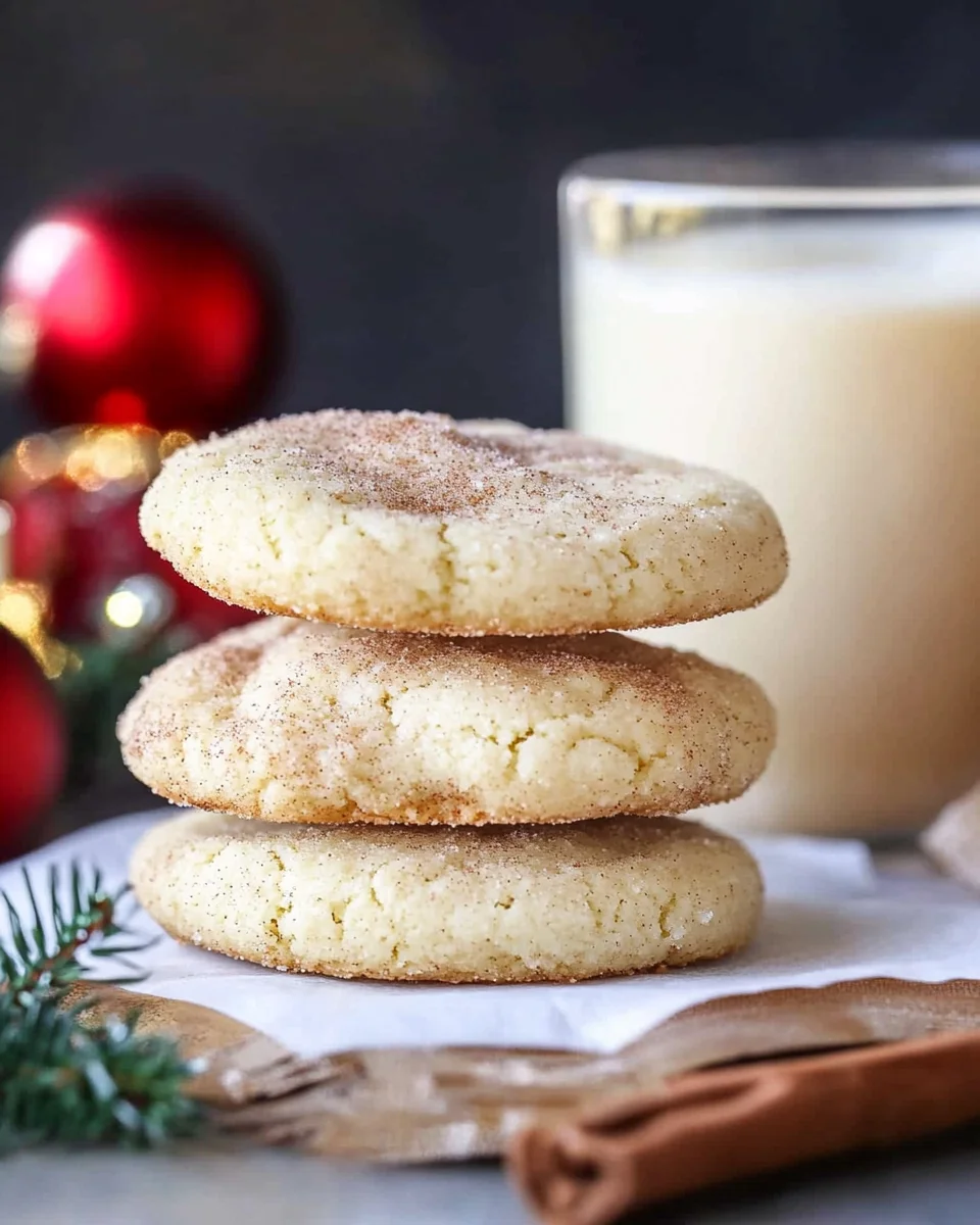 Eggnog Snickerdoodles