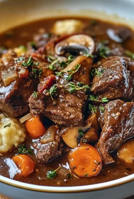 French Beef Stew with Mushrooms
