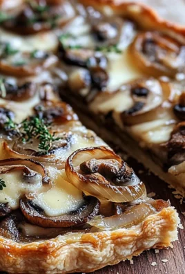 French Onion Mushroom Tart