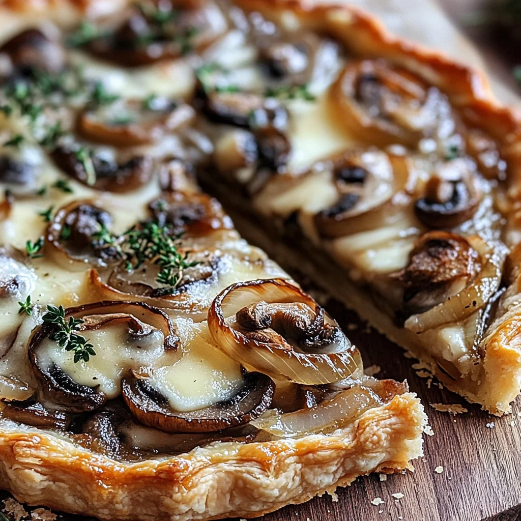 French Onion Mushroom Tart