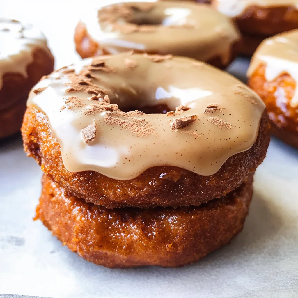 Gluten and Dairy Free Pumpkin Donuts with Maple Glaze