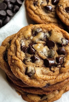 Gooey Bourbon Browned Butter Chocolate Chip Cookies
