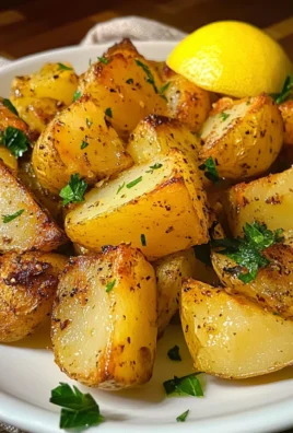 Greek Lemon Garlic Roasted Potatoes