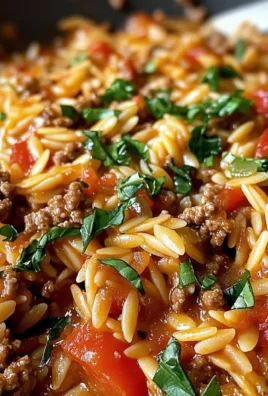 Ground Beef Orzo